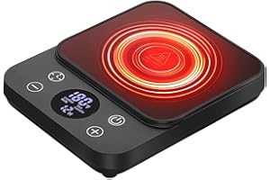 VYRANEXA Cup Warmer for Coffee - Fastest Heating & Highest Temperature, Coffee Mug Warmer for Desk Auto Shut Off, 1-12h Timer for Scheduled Start, Electric Beverage Warmer for Coffee (Black, NO Cup)