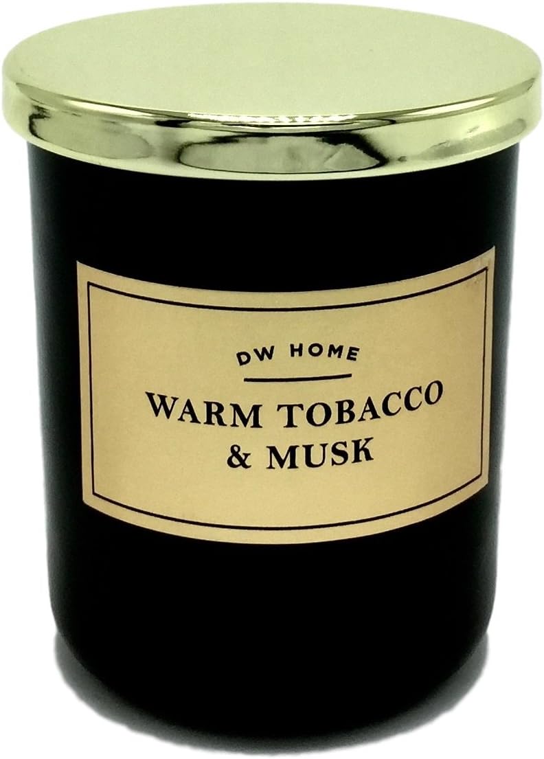 Small Dw Home Warm Tobacco and Musk Soy Wax Blend Scented Candle