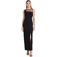 Amazon.com: Floerns Women's Asymmetrical Neck Sheer Mesh Long Sleeve  Evening Bodycon Maxi Dress Black XS : Clothing, Shoes & Jewelry