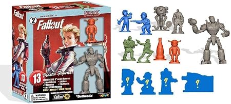 Amazon Fallout Nanoforce シリーズ1 アーミービルダー フィギュアコレクション 箱入りボリューム2 ボールトボーイ ヌカコーラ スペシャルエディション コレクターゲームフィギュア ロボット 子ども向けフィギュア おもちゃ