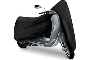 Tokept Scooter Cover, Waterproof Moped Cover, Outdoor Windproof and UV, for 60" Long Yamaha Honda Ruckus Lock-Hole Bandage St