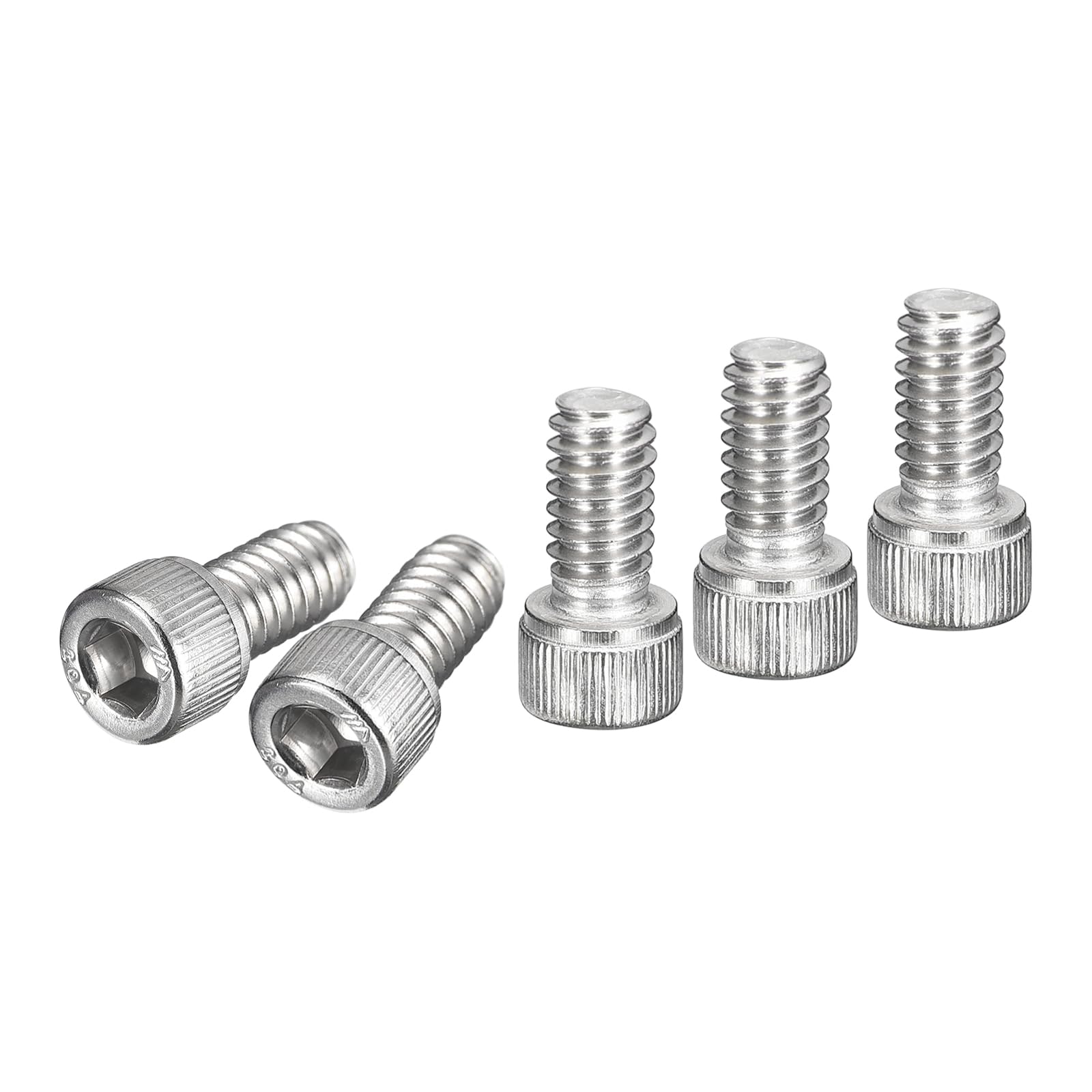 DTGN 1/4-20x1/2" Socket Head Cap Screws Bolts, 25Pcs 304 Stainless Steel 18-8, Machine Hex Socket Screw, Hex Drive, Bright Finish, UNC Coarse Thread Fully Threaded