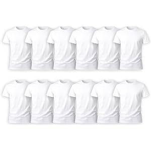 Hanes Men's Undershirt Packs, Stay-Tucked Soft Cotton Undershirts, Best Undershirts for Men, White/Black/Asstd Multipacks - W