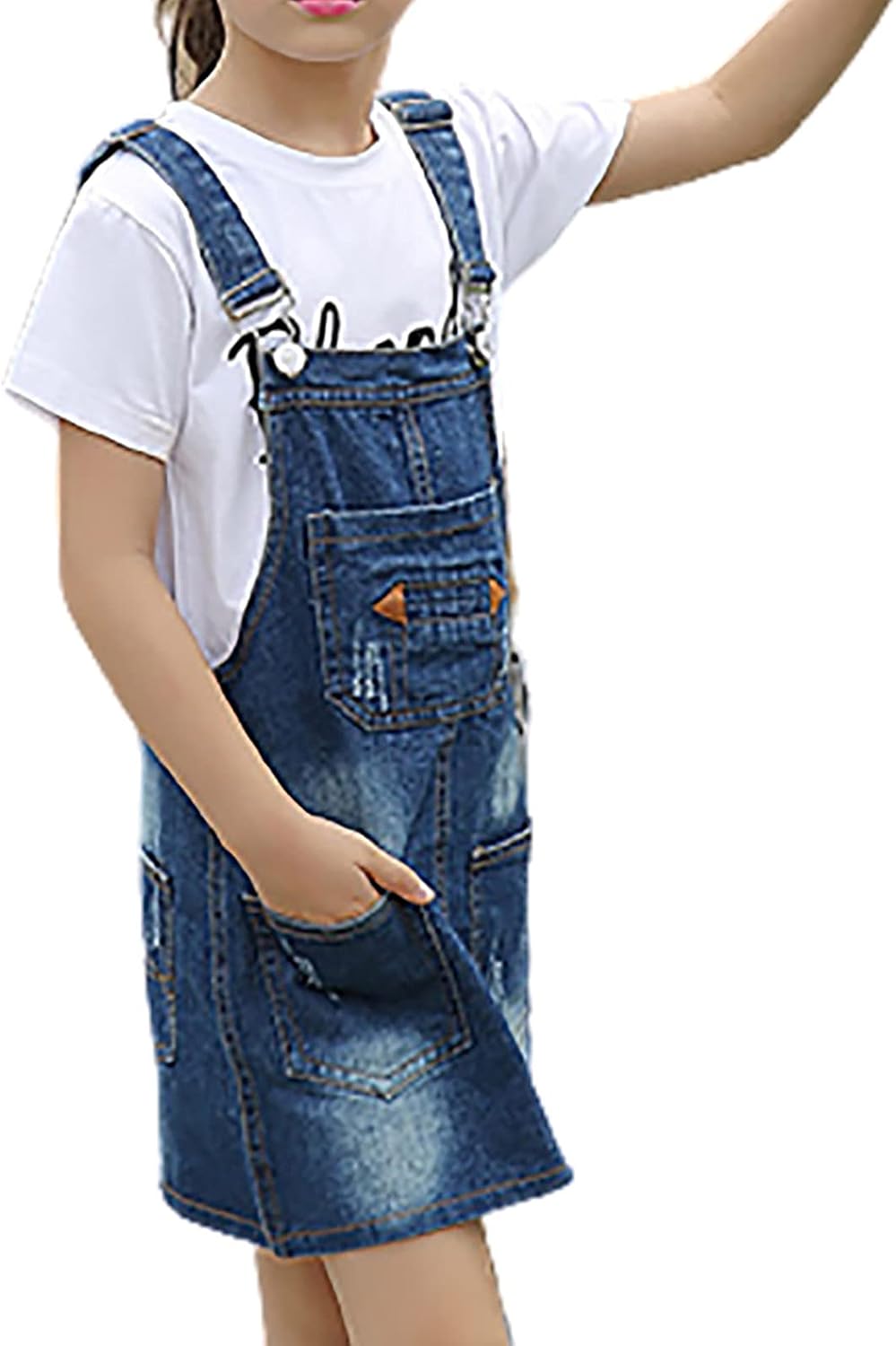 Salopette En Jean Pour Fille - 6 Ans - Très Bon état