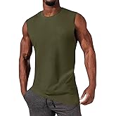 iudam Mens Gym Workout Sleeveless T-Shirts Casual Tank Tops Muscle Cut Off Shirts