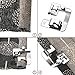 6 Pieces Rolled Hem Pressure Foot Sewing Machine Presser Foot Hemmer Foot Set (3/8 Inch, 4/8 Inch, 5/8 Inch, 6/8 Inch, 7/8 Inch, 8/8 Inch) Adjustable Wide Hemmer Foot Set for Singer, Brother, Jan