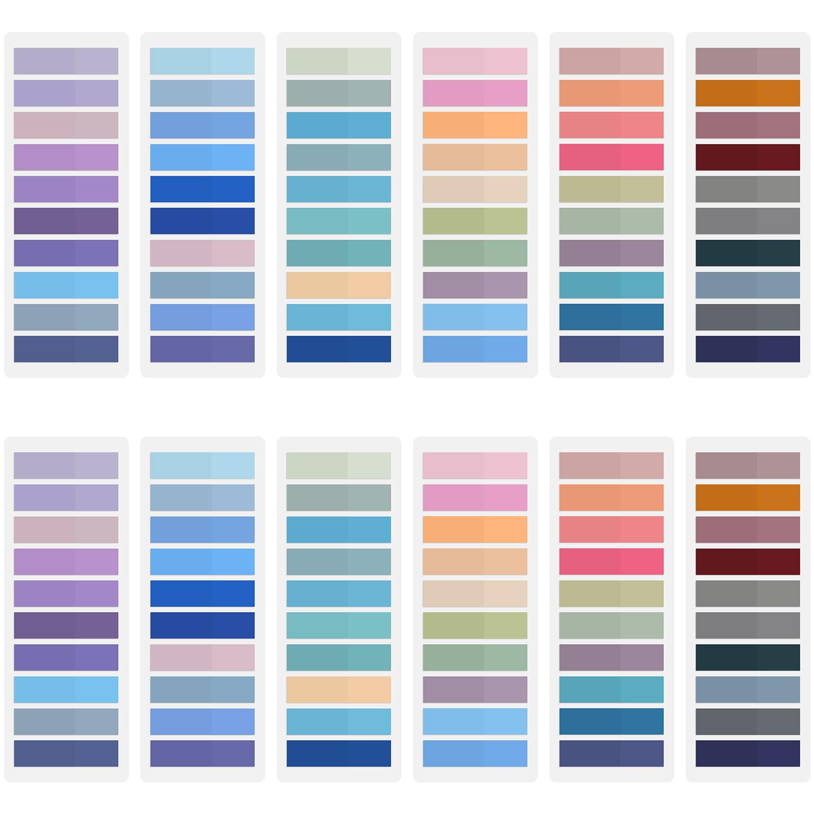 Wosyoodo 2400 Pcs Book Tabs, Writable Sticky Tabs, Index Tabs, Coloured Book Tabs for Annotating, Annotation Tabs for Reading Notes, Books, Classify Files, Office Supplies