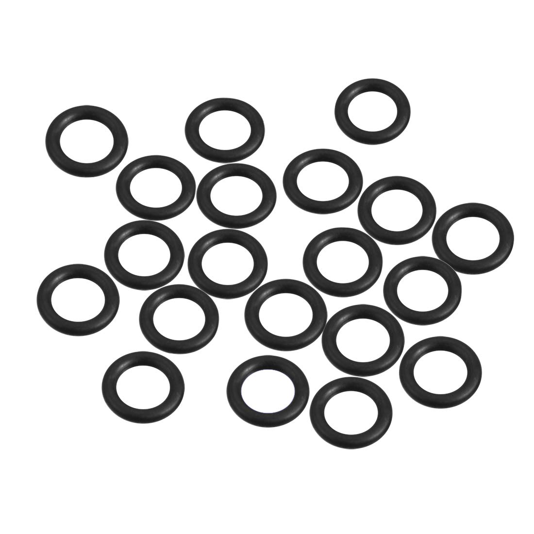 sourcing map Nitrile Rubber O-Rings 8.9mm OD 5.3mm ID 1.8mm Width, Metric Sealing Gasket, Pack of 20