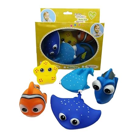 TODAYTOP Schwimmbad Badewanne Spielzeug Wasser Spray Puppe Spielzeug Fisch Baby Wasser Spritzen Wasser Spielzeug Sprinkler Se