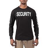 Rothco Long Sleeve Two-Sided Security T-Shirt, Black - XL