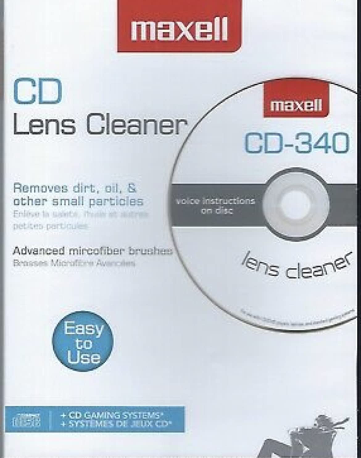DVD Lens Cleaner for DVD Players BluRay Gaming Systems with Instructions 8 Different Languages: Beauty