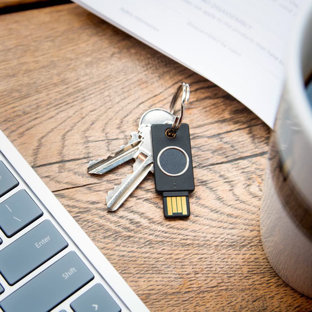 Yubico YubiKey Bio (FIDO Edition) - Basic Compatibility - Multi-Factor authentication (MFA) Security Key and passkey, Connect via USB-A, Biometric, FIDO Certified - Protect Your Online Accounts
