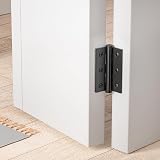 Bwintech 2 Pairs 75 x 50 x 2.0mm Matt Black Steel Fireproof Door Hinges view 6