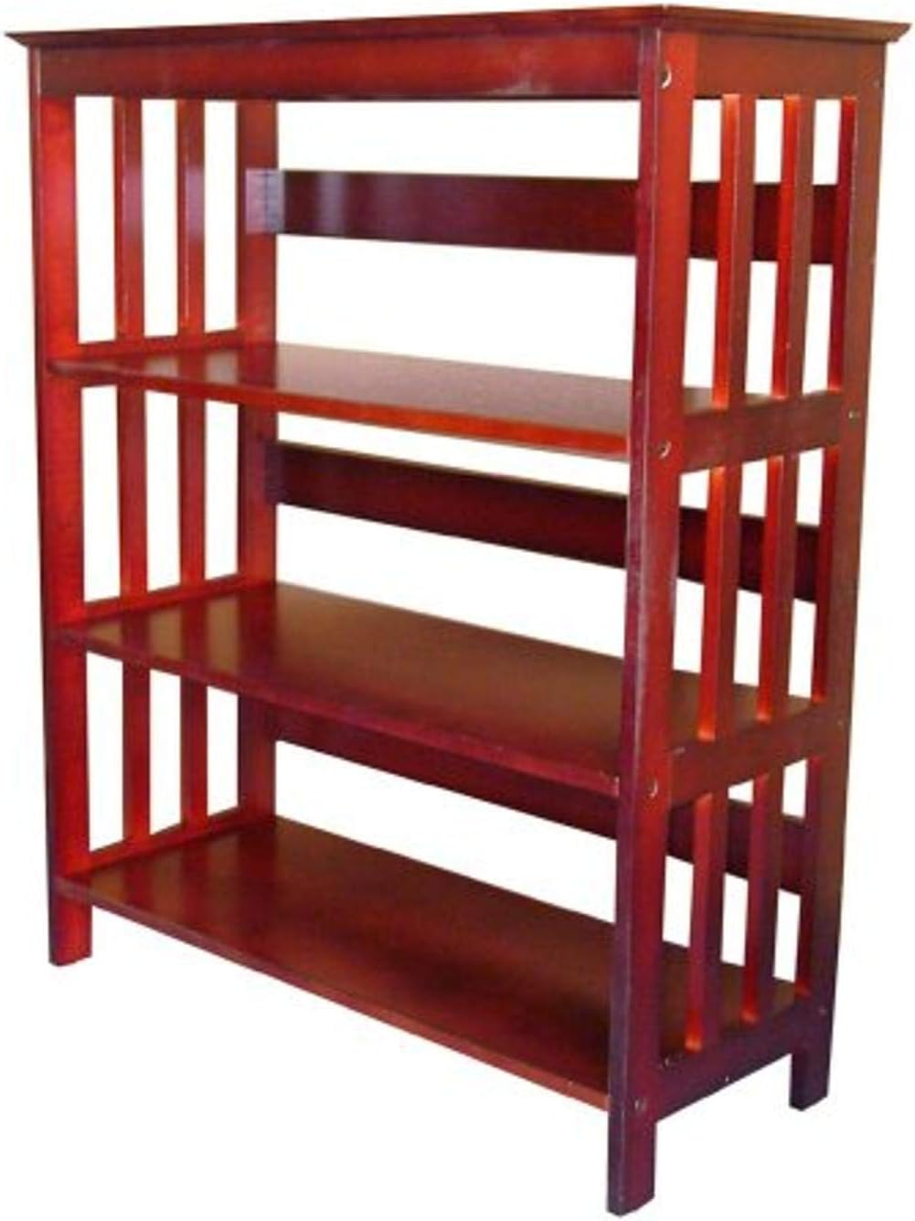 ORE International 3 Tier Bookshelves - Cherry 36 inch