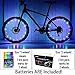 DAWAY Cool Bicycle Wheel Lights - A01 Waterproof Bright Bike Light Strip (2 Tire Pack), Safety LED Spoke Lights, Birthday Present for Girls Boys Kids Men Women, with Battery, Colorful