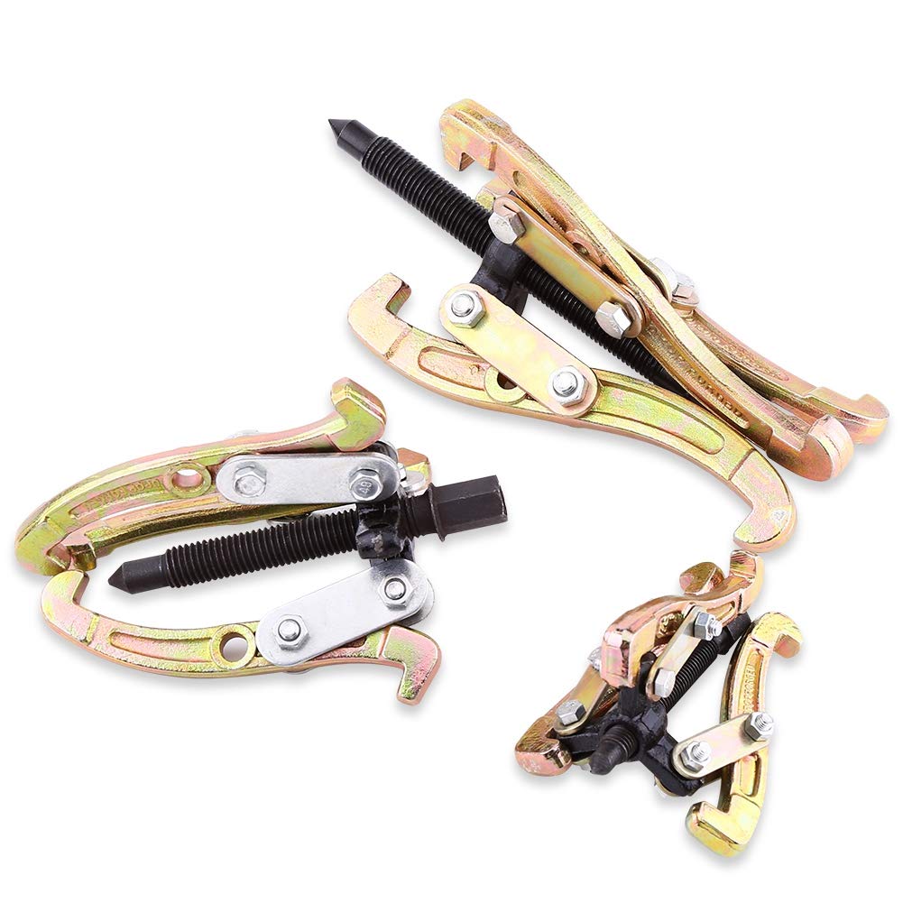 Aramox Puller Hub Bearing,Heavy Duty 3" 4" 6" Hub Bearing Puller Set Car Van Wheel Gear Pulleys Remover Tool With 3 Jaws