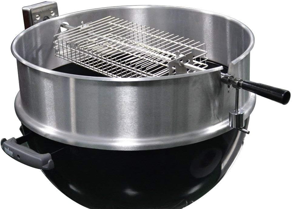 only fire 6042 BBQ Stainless Steel Flat Spit Rotisserie Grill Basket for Any Grill, Fits 1/2" Hexagon, 3/8" Hexagon, 3/8" Square&5/16" Square Rotisserie Spit Rods : Garden & Outdoor