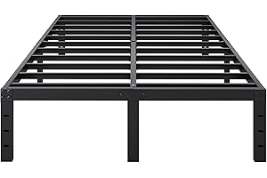 SHLAND Full Size Bed Frame, 14 Inch Heavy Duty Metal Platform Bed Frame No Box Spring Needed, Storage Space, No Noise, Easy Assembly