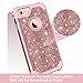 Pandawell Compatible iPhone 6s Case, iPhone 6 Case, Glitter Sparkle Bling Heavy Duty Hybrid Sturdy High Impact Shockproof Protective Cover Case for Apple iPhone 6s/6 - Shiny Rose Gold