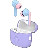 myFirst Carebuds Kids Earbuds - Ear Pods True Wireless Bluetooth with 85db Volume Limit, Mic, USB-C Charging Case, 6 Size Ear Tips, 6 Hours Playtime, Easy Pairing - for Kids & Adults (Cotton Candy)