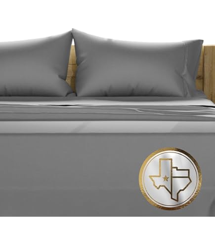 1000 Thread Count 100% Cotton Sheet Set - 4 Piece King Size, Deep Pocket, Sateen Weave, Plum Color - View #10