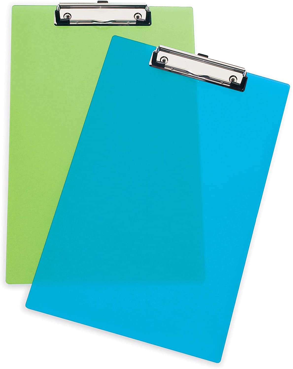Plastic Clipboards A4 Letter Size Sturdy Durable Paperboard (2 Pack)