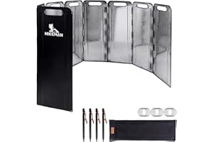 Windscreen, Large Galvanized Steel Sheet, Reflector, Bonfire, Windshield, Camping, Windscreen, 19.7 inches (50 cm), 23.6 inch