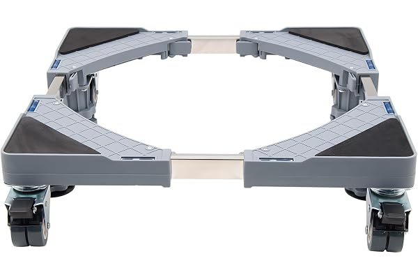 Suporte Móvel, Base Móvel com Roda Universal, Ajuste de Tamanho Livre, Adequado para Geladeira, Máquina de Lavar, Móveis e El