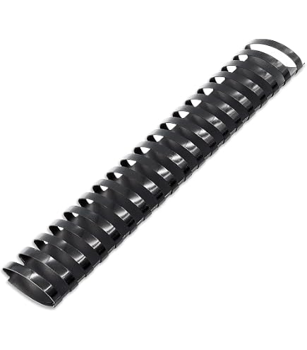 fellowes comb spine Plastic Binding Spines, 2 Inch Diameter, Black, 500 Sheets, 40 Pack (52369) : Binding Spines : Office Products Model:6'10