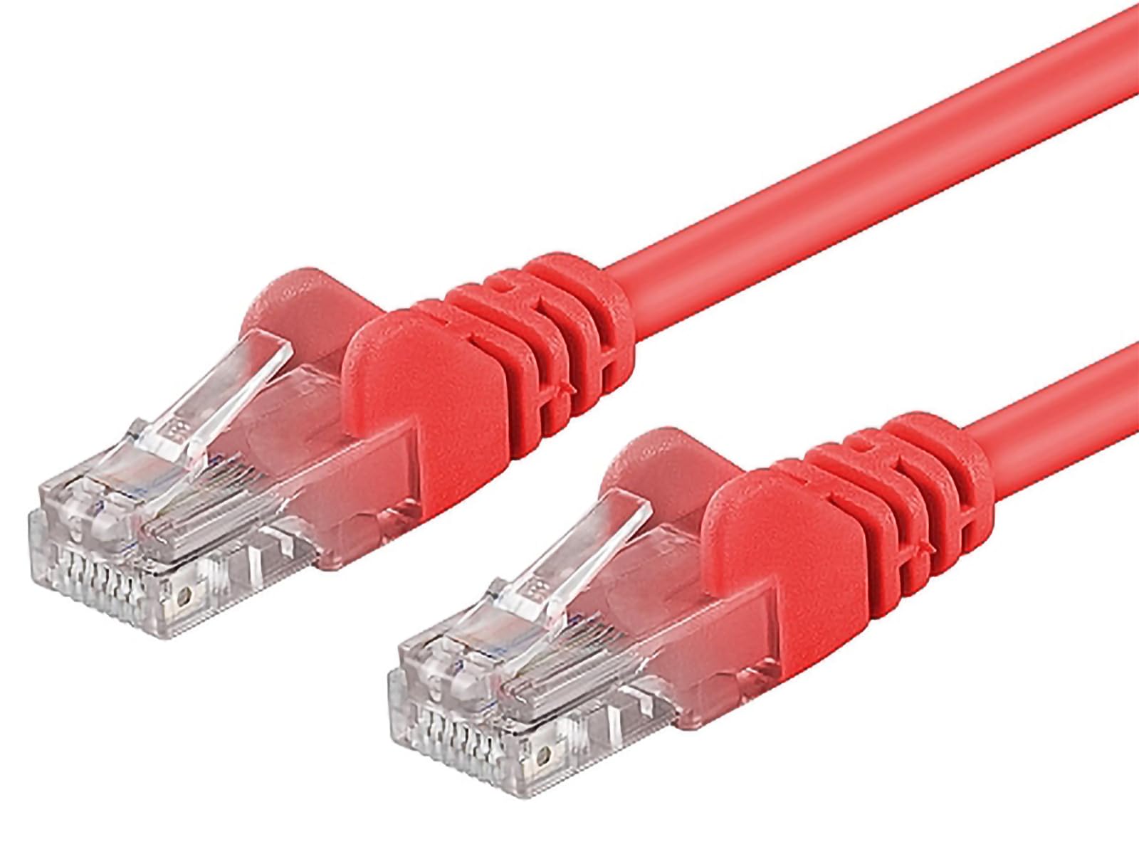 Premium Cord Patch Cable UTP RJ45 RJ45 Level 5e 0.25 m Red