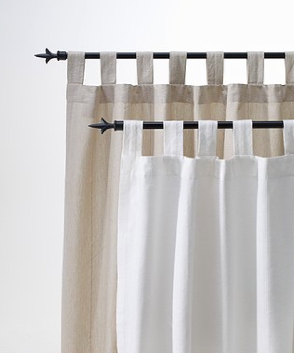 Ikea Lenda Pair Of Curtains With Tie Backs Light Beige 2 Panels