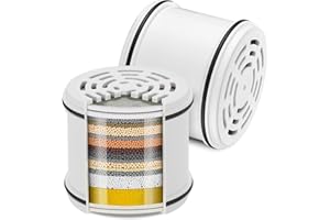 Cobbe Shower Head Filter Replacement Cartridge, 16-Stage Shower Head Filter for Hard Water for Remove Chlorine and Harmful Su