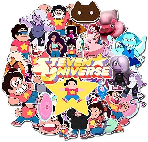 XCVBN Cute Cartoon Steven Universe Stickers Waterproof Skateboard Suitcase Phone Laptop Funny Stickers Kids Classic Toys 50Pcs