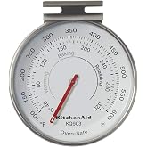 KitchenAid 3-in Dial Oven Thermometer, Temperature Range: 100&deg;F to 600&deg;F
