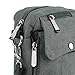Zicac Men's Small Vintage Multipurpose Canvas Shoulder Bag Messenger Bag Purse (Gray)