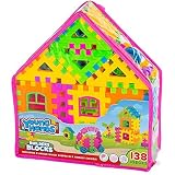 Creative Kids Interlocking Building Block Play Set for Kids w/ 138 Unique, Colorful Bricks & Convenient Carry Backpack - Educational Construction Kit for Preschool, Kindergarten & More Ages 3+