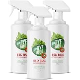 Bed Bug Spray for Getting Rid of Bed Bugs Permanently. Say Bye Bugs - a Non-Toxic, Kills on Contact Treatment That Doesn't Stain &amp; is Odor Free. Simply Shake &amp; Spray. (3X 16oz).