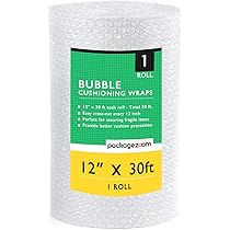 Amazon.com : 12 inch x 30 ft Bubble Cushioning Wrap, Perforated ...