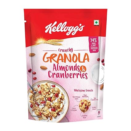 Kelloggs Crunchy Granola Almonds and Cranberries, 460g