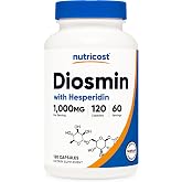 Nutricost Diosmin with Hesperidin (1000mg) Complex 120 Capsules, Vegan | 500mg of Diosmin and 500mg of Hesperidin per Serving, 60 Servings, GMO-Free, Gluten-Free