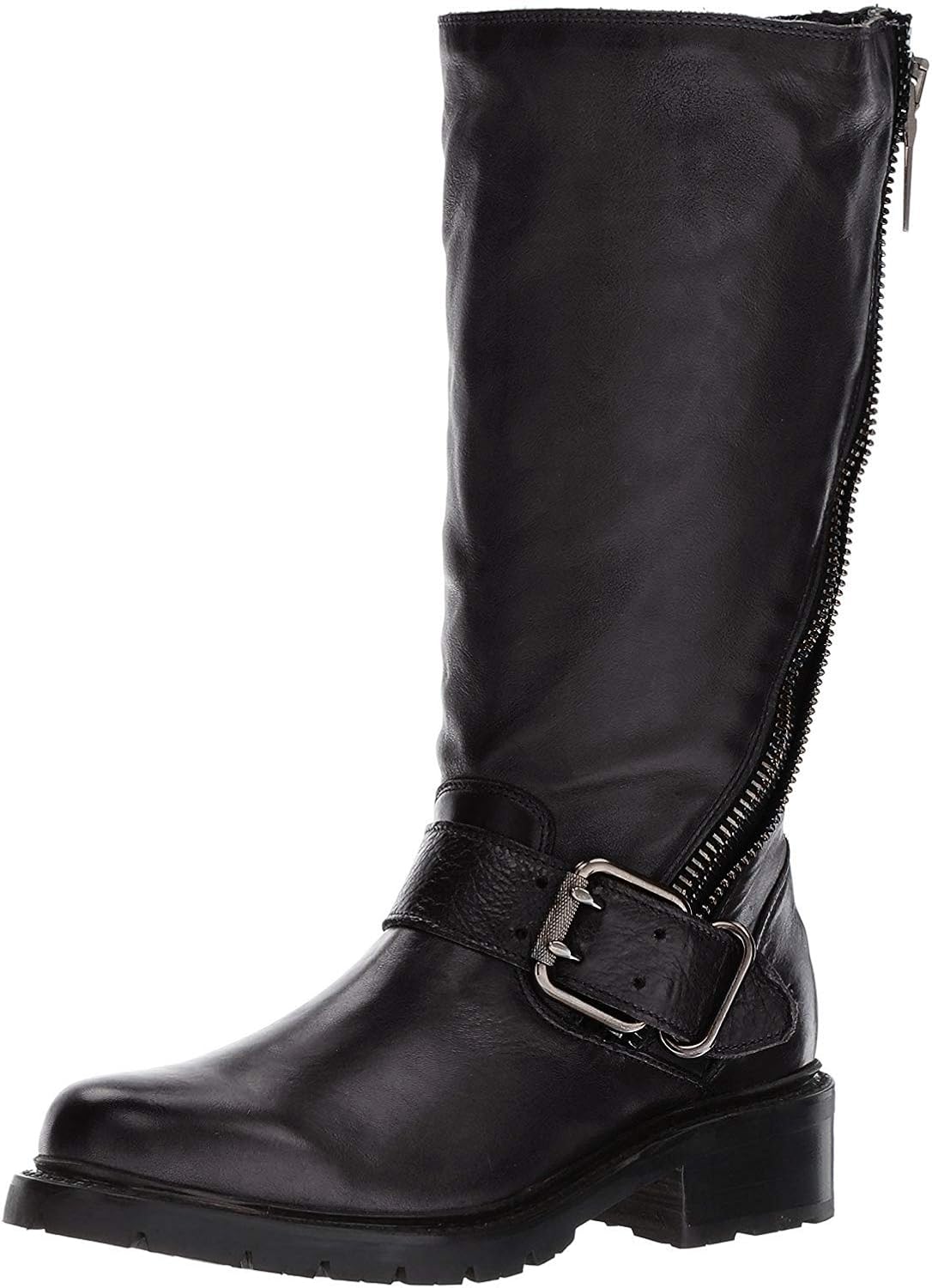 Frye Women's Samantha Zip Tall Motorcycle Boot MidCalf