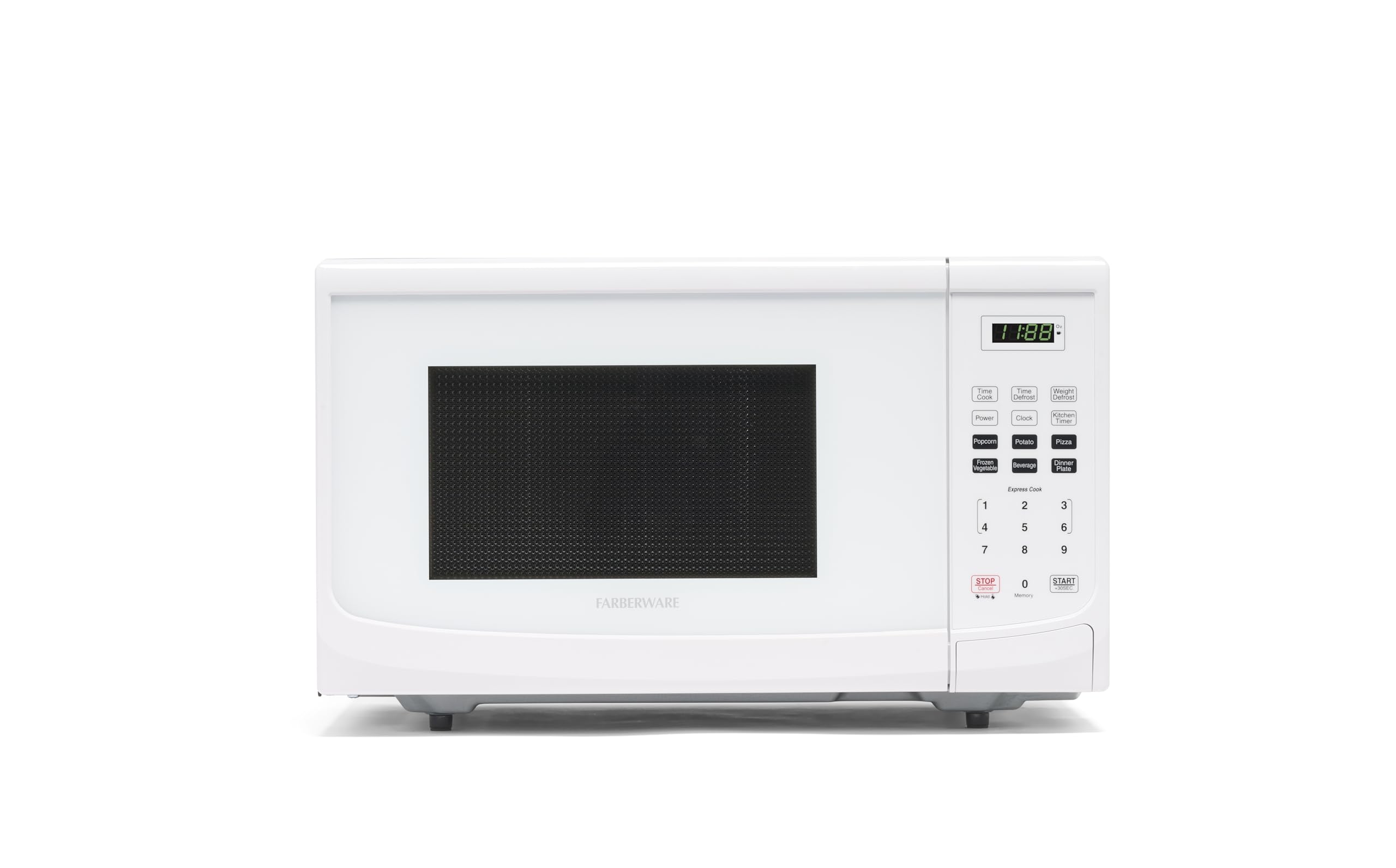 Photo 1 of **Parts Only** Farberware FM09WHA Microwave Oven, 0.9 Cu. Ft, White