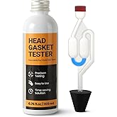 Calvana 6.76 fl. oz Head Gasket Tester Kit, 100+ Tests, Includes Rubber Stopper & Clear Tube, Quickly Detects Leaks for Most