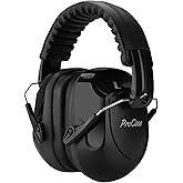 ProCase Noise Reduction Ear Muffs, Sound Proof Ear Protection, NRR 28dB Noise Cancelling Headphones for Adults Kids Autism, Hearing Protection for Mowing -Black