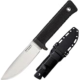 Cold Steel Master Hunter 4.5" VG-10 San Mai III Drop Point Blade 4.75" Kray-Ex Handle Fixed Blade Knife w/Secure-Ex Sheath