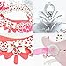 Cozypony Masquerade Masks, Lacer Cut Luxury Princess Venetian Ball Masks with Rhinestone for Halloween Mardi Gras Party or Wedding (One Size, Silver+Pink)