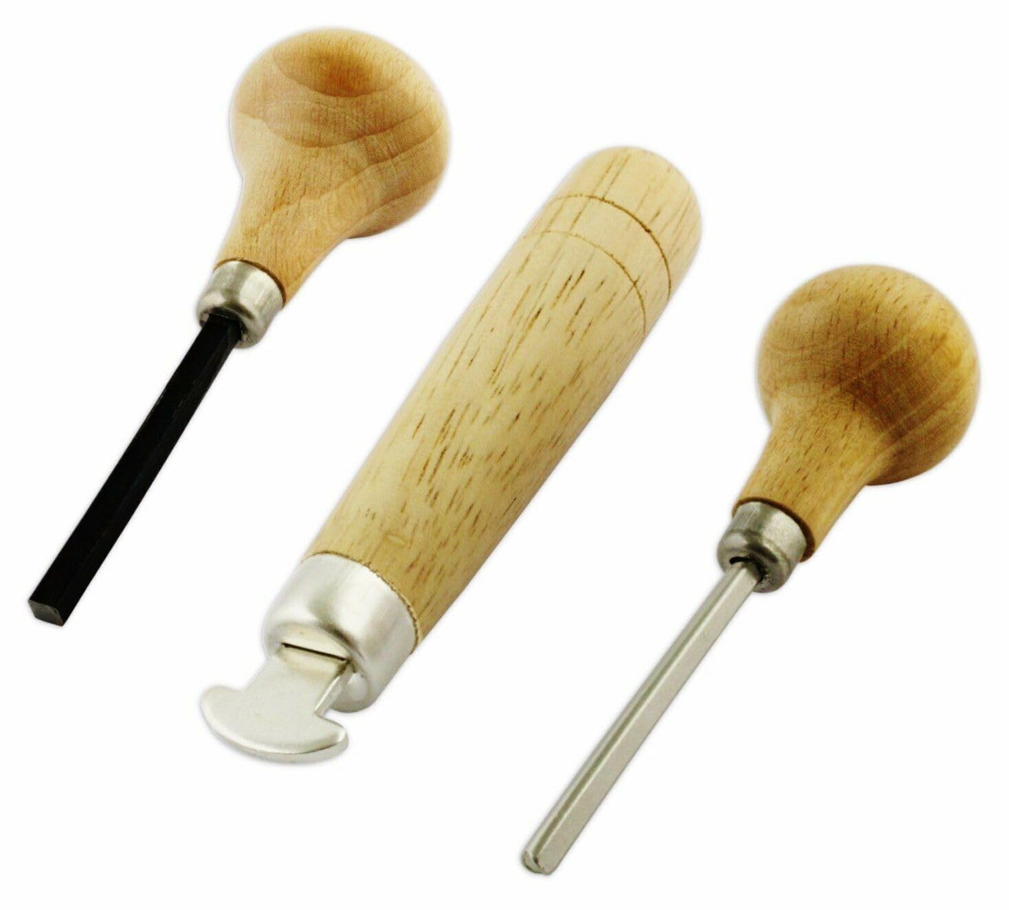 Megacast Stone Setting Tools, Jewelry Stone Prong Pusher, Bezel Pusher & Roller Set of 3