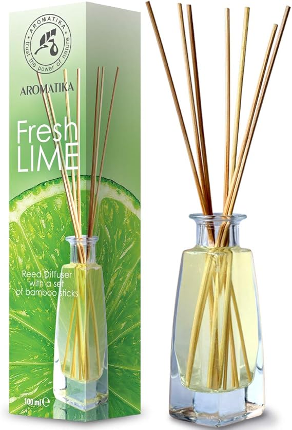 Diffuseur Parfum de Citron Vert 100 ml - avec Huile Essentielle ...