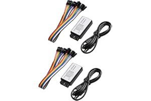 2-Set USB Logic Analyzer, Aideepen Logic Analyzer Device 24MHz 8CH 24MHz 8 Channel UART IIC SPI