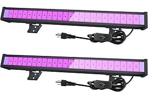 FAISHILAN 2Pack Black Lights LED Black Light Bar, IP65 Waterproof BlackLights Glow in The Dark Party for Blacklight Party Halloween Bedroom Body Paint Stage Light Fluorescent Poster